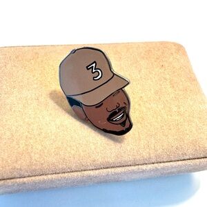 🎶 Chance the Rapper Enamel Hat Pin #3 Cap Face Design 🎶